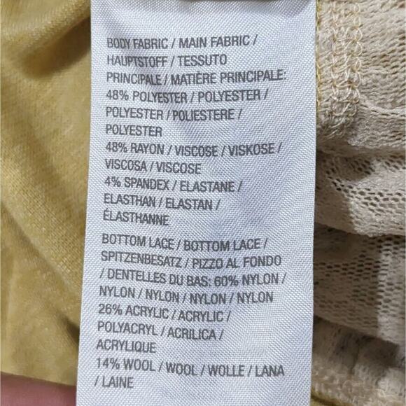 LOGO Lori Goldstein Topper Cardigan Sweater Women Size XS Yellow Hi-Lo Hem - Picture 9 of 16